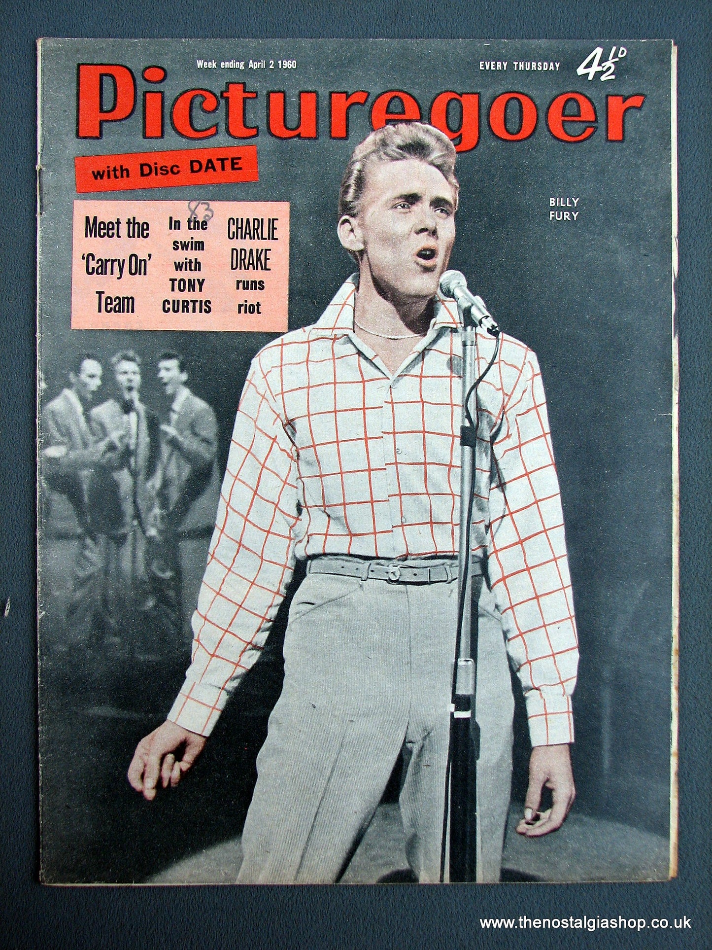 Billy Fury. Picturegoer Magazine. April 1960. (M232)