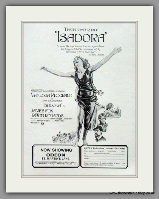Isadora. Vintage Advert 1969 (ref AD50881)