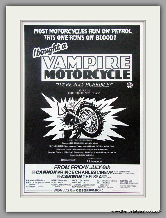 I Bought A Vampire Motorcycle. Original Advert 1990 (ref AD50905)