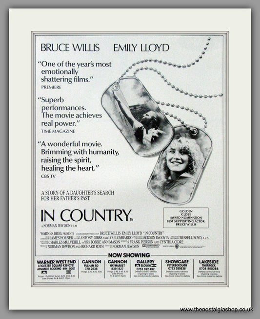 In Country. Original Advert 1990 (ref AD50906)