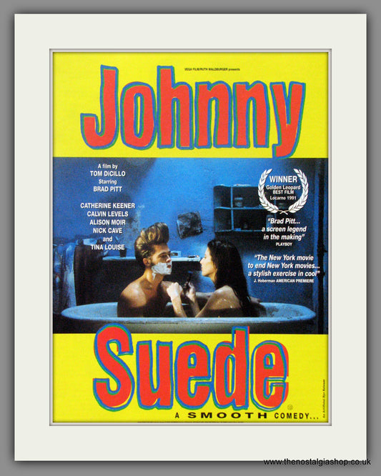 Johnny Suede. Original Advert 1992 (ref AD50914)