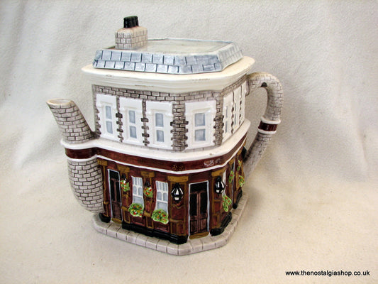 Eastenders, Queen Victoria Teapot by Annie Rowe. (ref nos076)