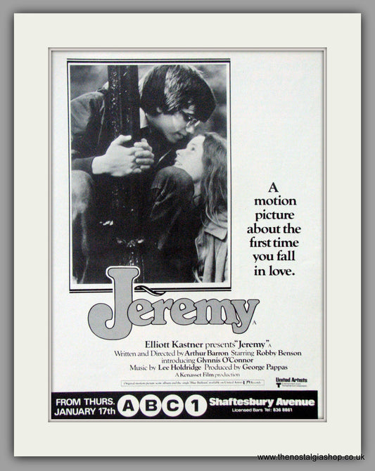 Jeremy. Original Advert 1974 (ref AD50935)