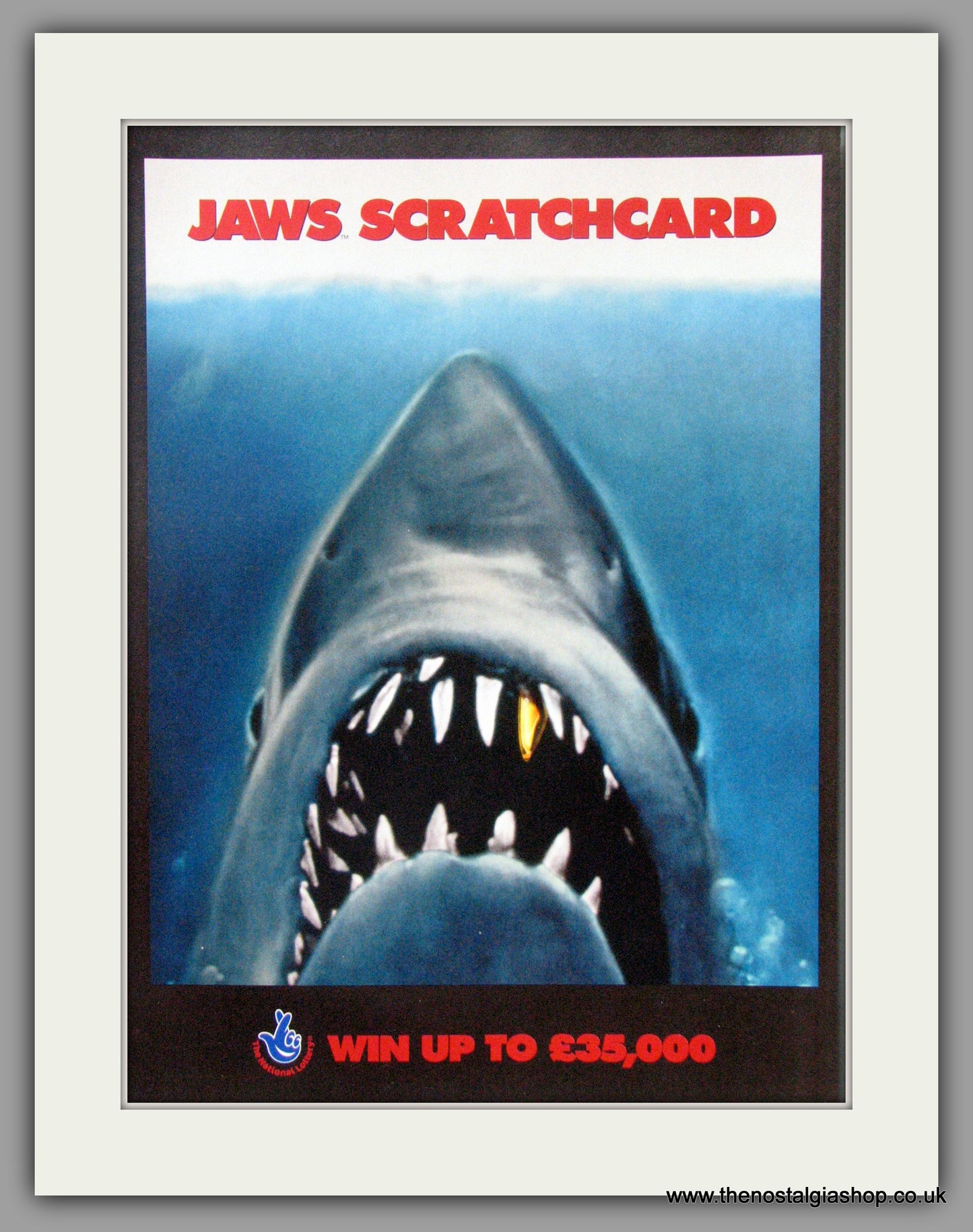 Jaws Scratchcard. Original Advert 2004 (ref AD50943)