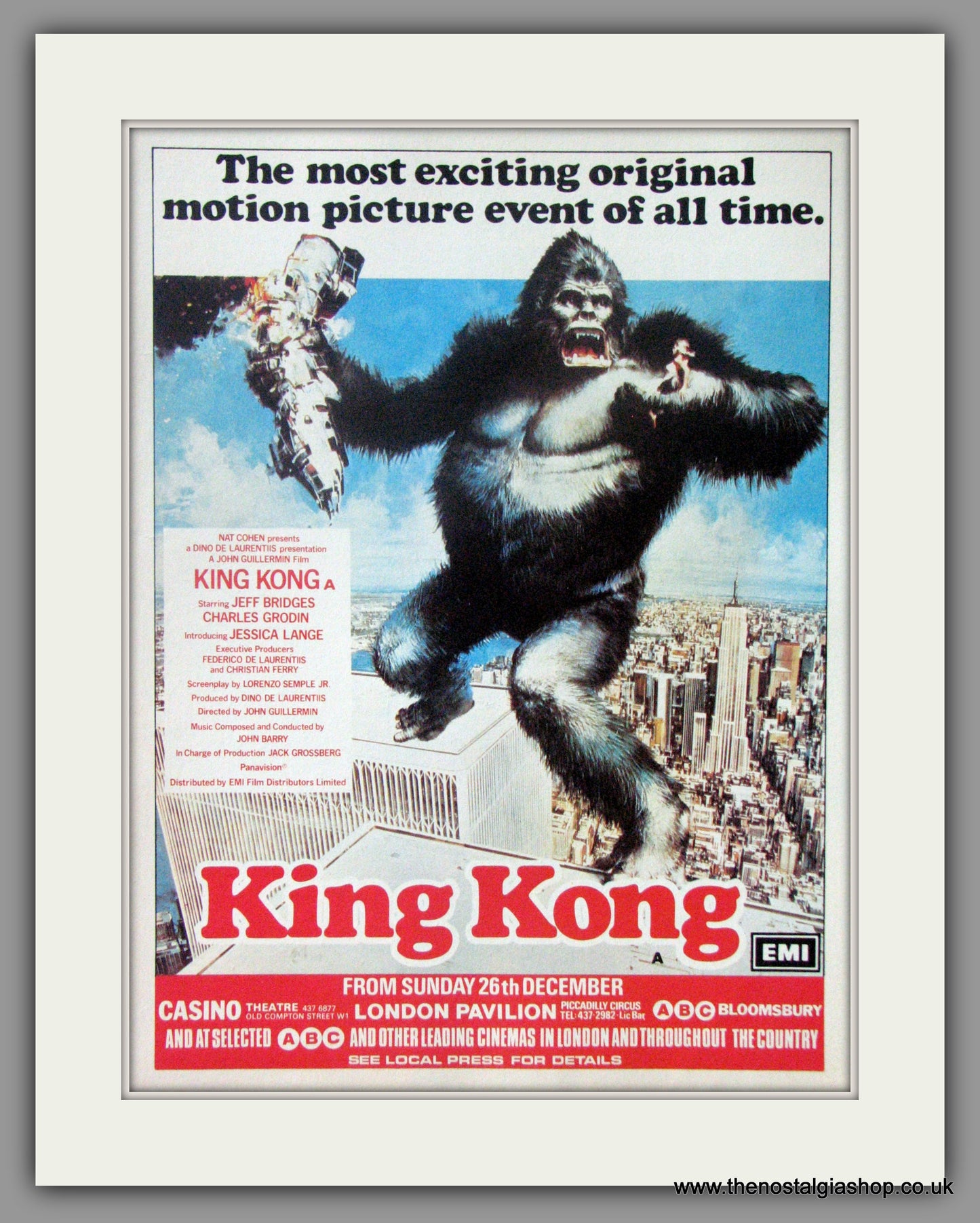 King Kong. Original Advert 1976 (ref AD50953)