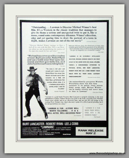 Lawman. Original Advert 1971 (ref AD50954a)