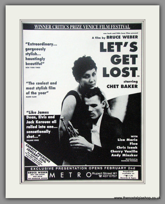 Let's Get Lost. Original Advert 1990 (ref AD51023)