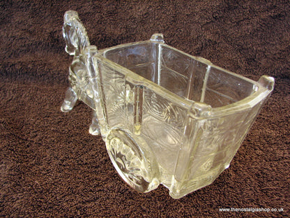 Horse and Cart, Heavy Glass (ref nos001)