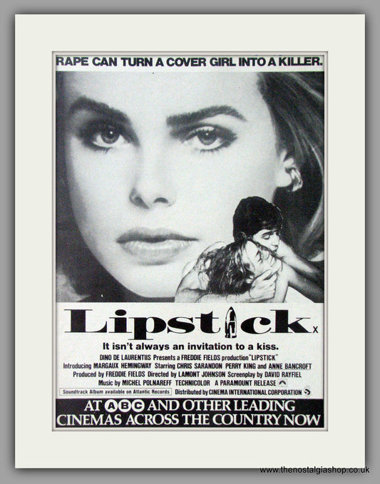 Lipstick. Original Advert 1976 (ref AD51025)