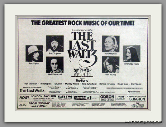 Last Waltz (The). Original Advert 1978 (ref AD51061)