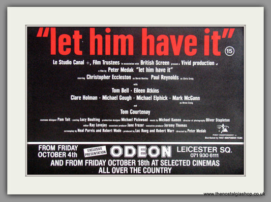 Let Him Have It. Original Advert 1991 (ref AD51067)