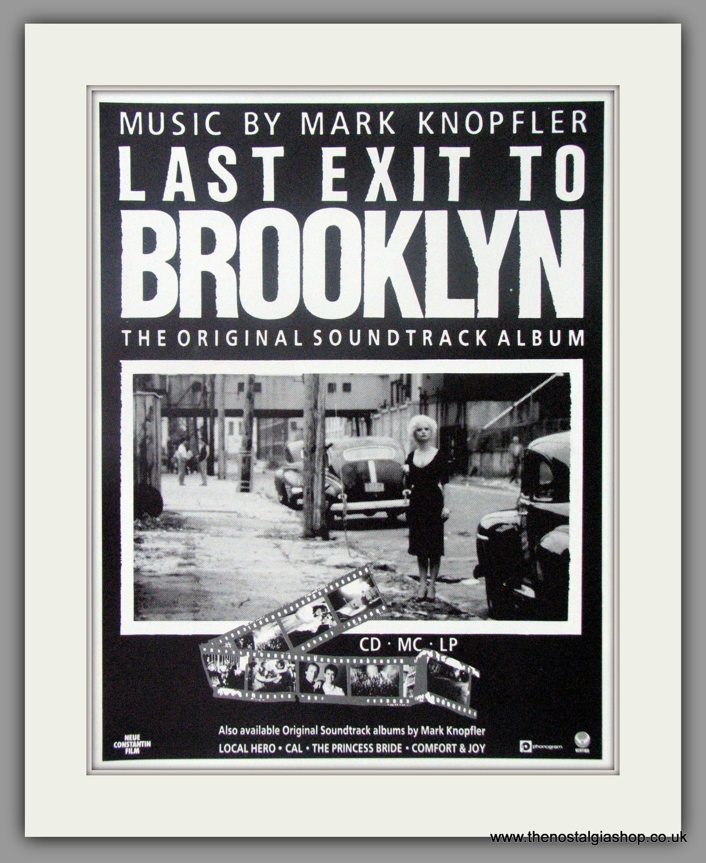 Last Exit To Brooklyn Soundtrack Album. Vintage Advert 1990 (ref AD51141)