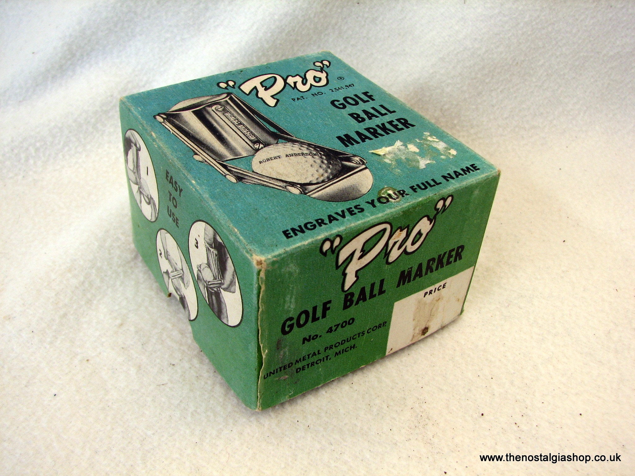 Pro Golf Ball Marker. Vintage. (ref nos073) The Nostalgia Shop