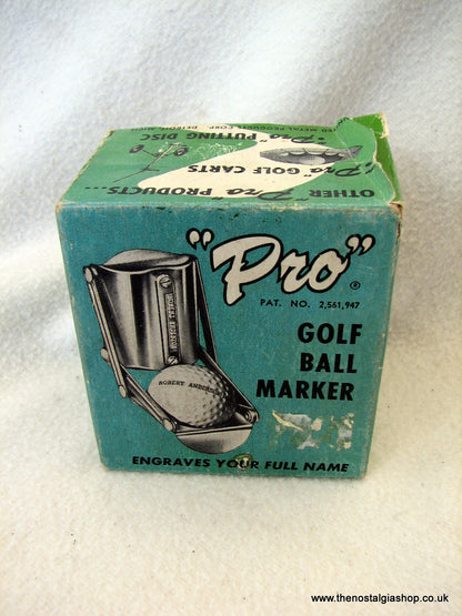 Pro Golf Ball Marker. Vintage. (ref nos073)