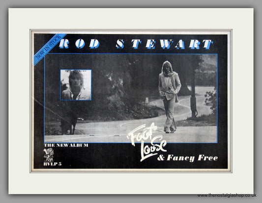 Rod Stewart. Foot Loose and Fancy Free. Vintage Advert 1977 (ref AD11188)