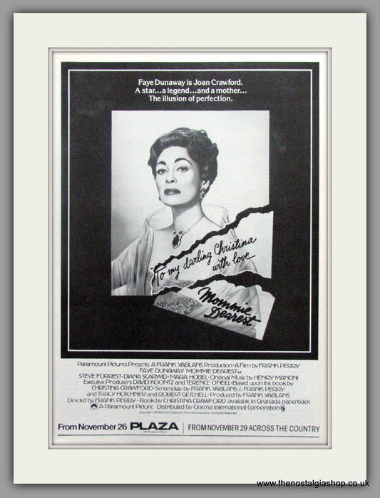 Mommie Dearest. Vintage Advert 1984 (ref AD51194)