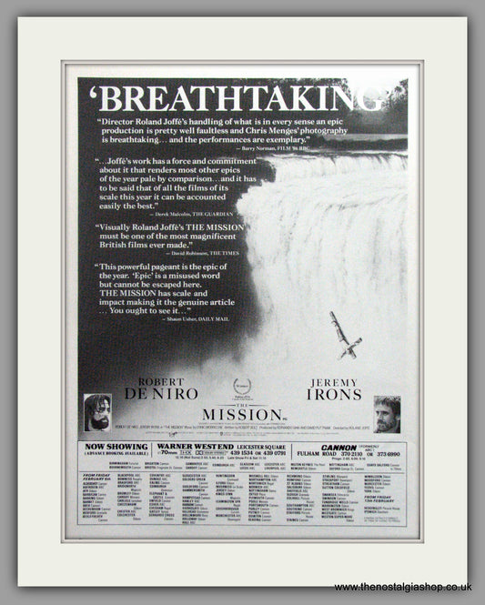 Mission (The). Vintage Advert 1987 (ref AD51195)