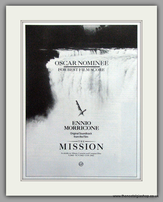 Mission (The) Soundtrack. Vintage Advert 1987 (ref AD51196)