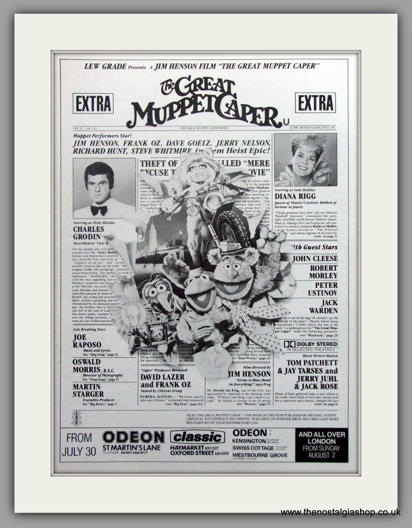 Great Muppet Caper (The). Vintage Advert 1981 (ref AD51200)