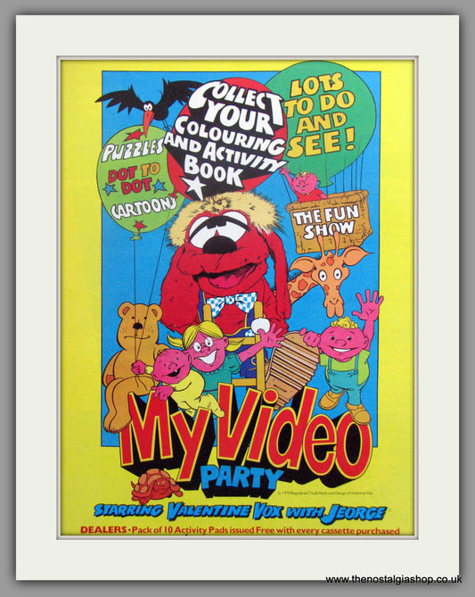 My Video Party. Vintage Advert 1983 (ref AD51202)