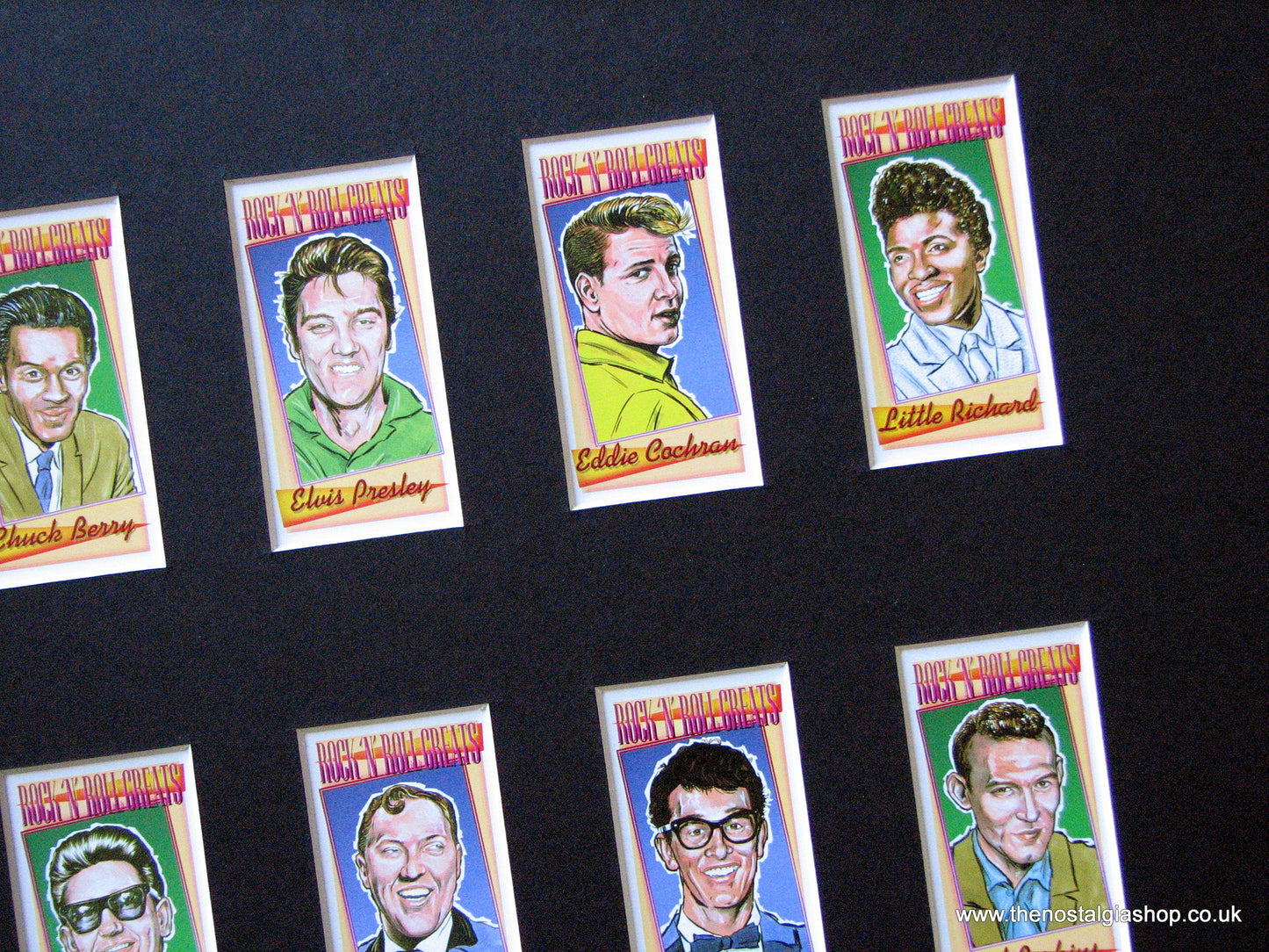 Rock 'N' Roll Greats. Mounted Card Set