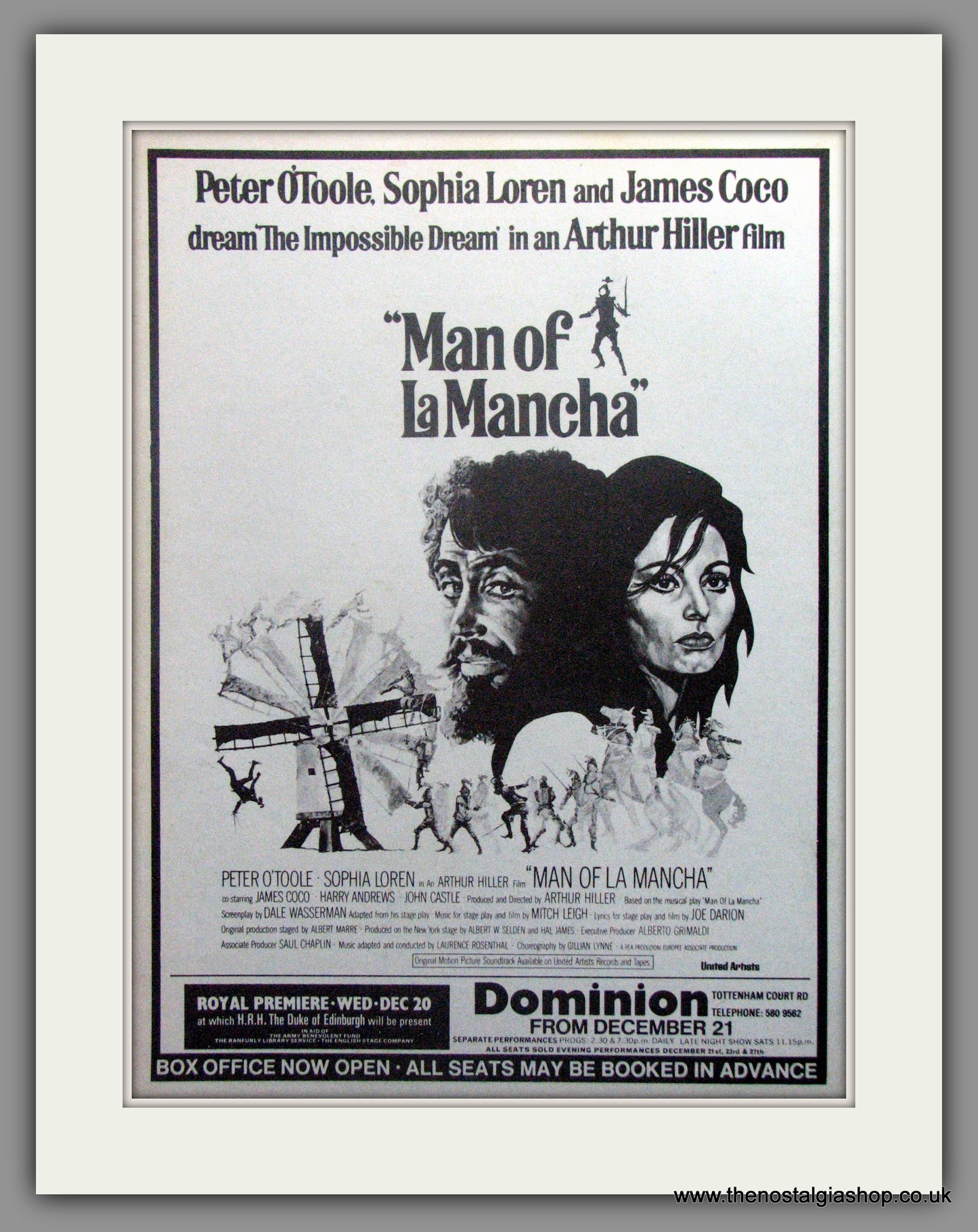 Man Of La Mancha. Vintage Advert 1973 (ref AD51219)