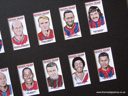 Crystal Palace. Heroes And Legends. Mounted Football Card Set