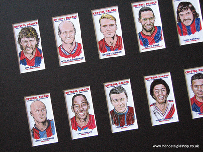Crystal Palace. Heroes And Legends. Mounted Football Card Set