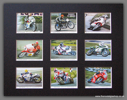 Famous TT Riders. Mounted Card Set.