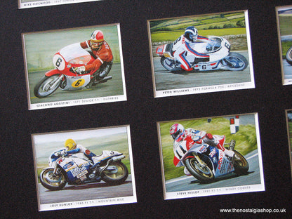 Famous TT Riders. Mounted Card Set.