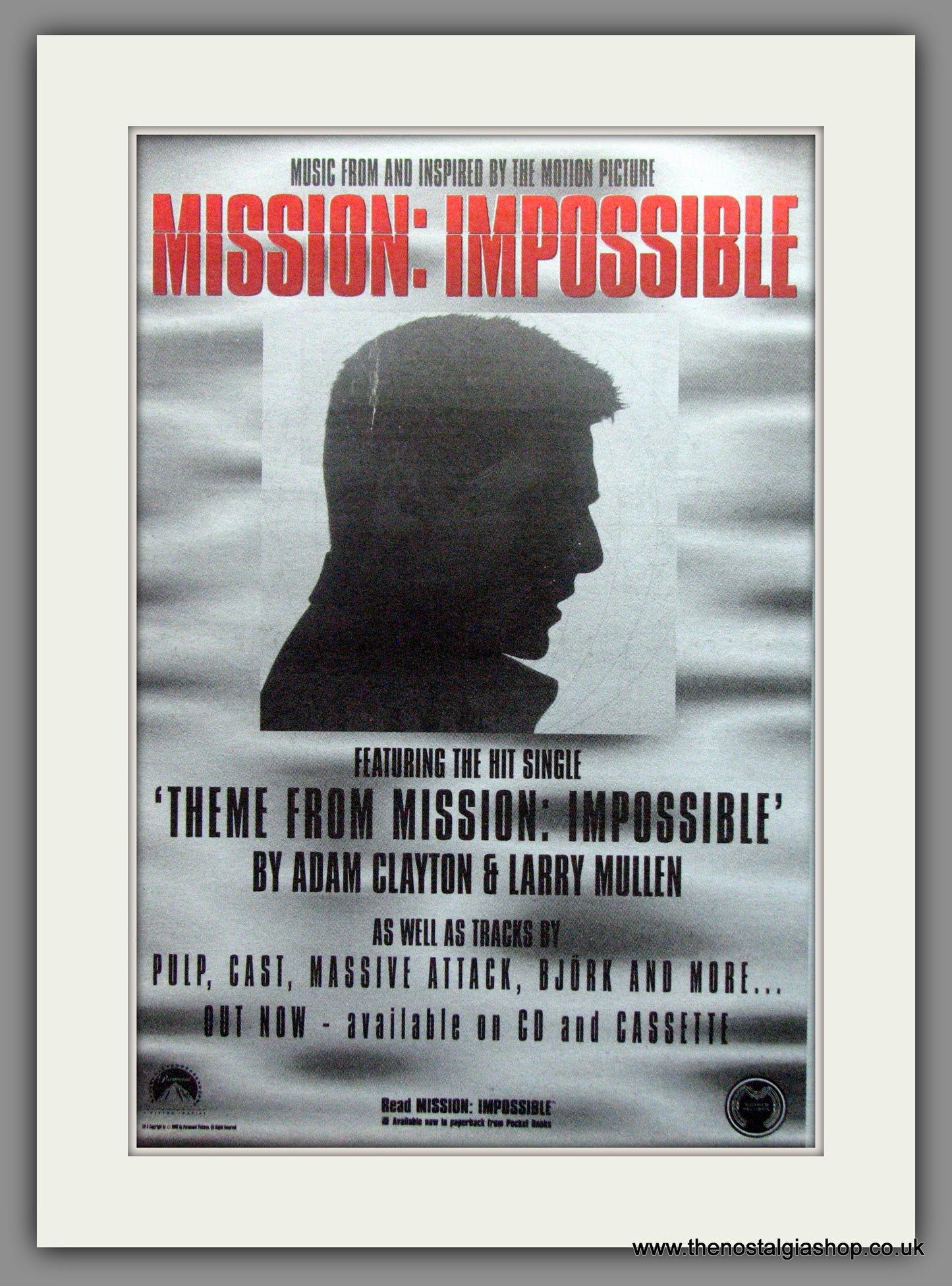 Mission Impossible Sountracks. Vintage Advert 1996 (ref AD51229)