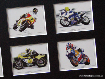 Motorcycle Greats. Mounted Card Set.