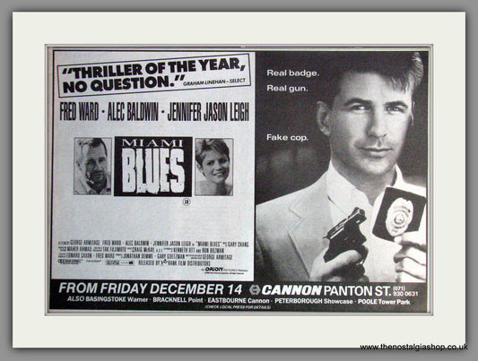 Miami Blues. Vintage Advert 1990 (ref AD51248)
