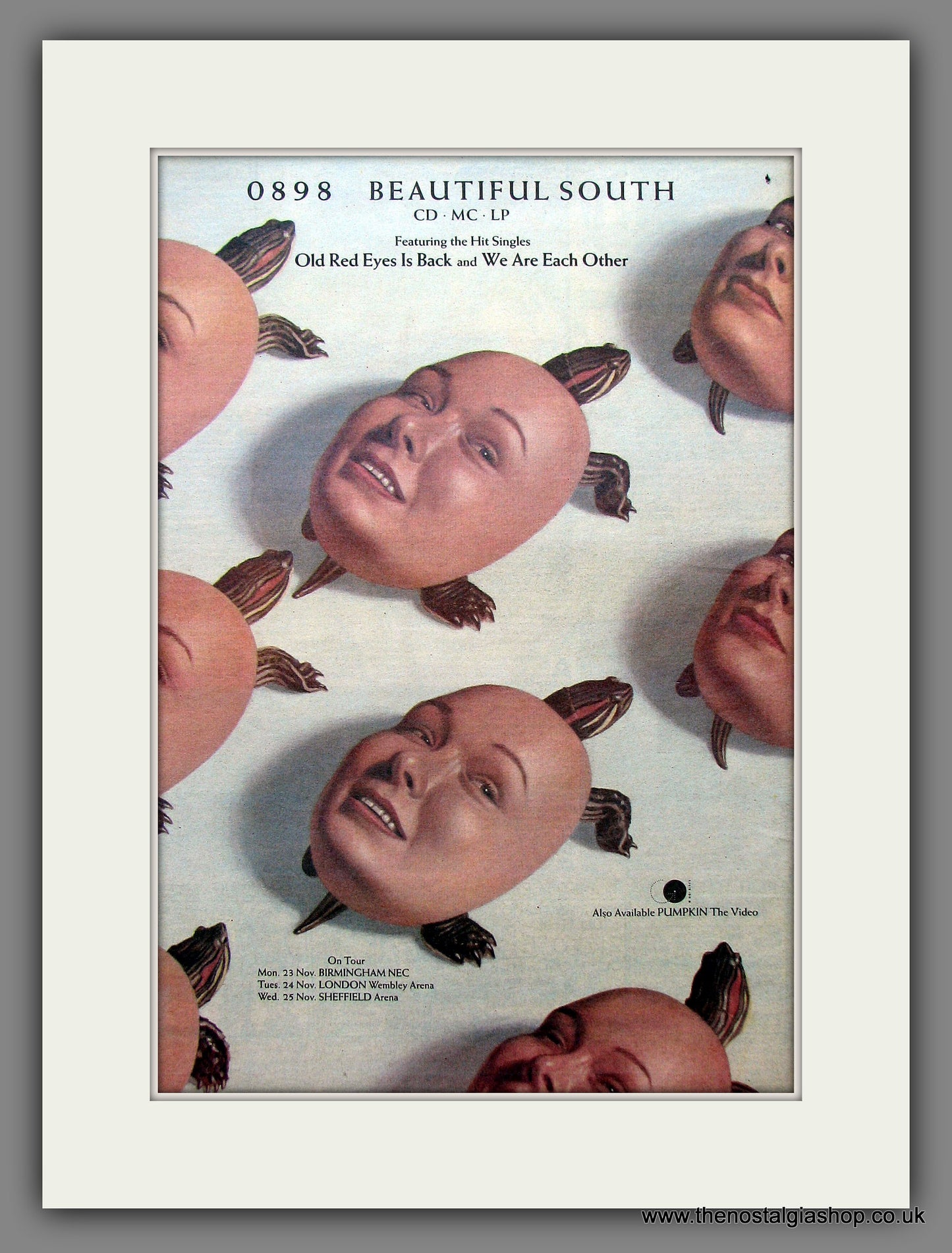 Beautiful South 0898. Original Vintage Advert 1992 (ref AD13167)
