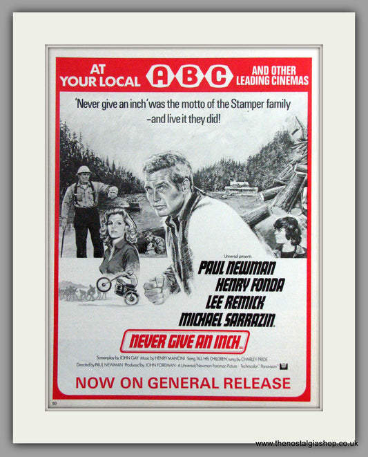 Never Give An Inch. Vintage Advert 1972 (ref AD51264)