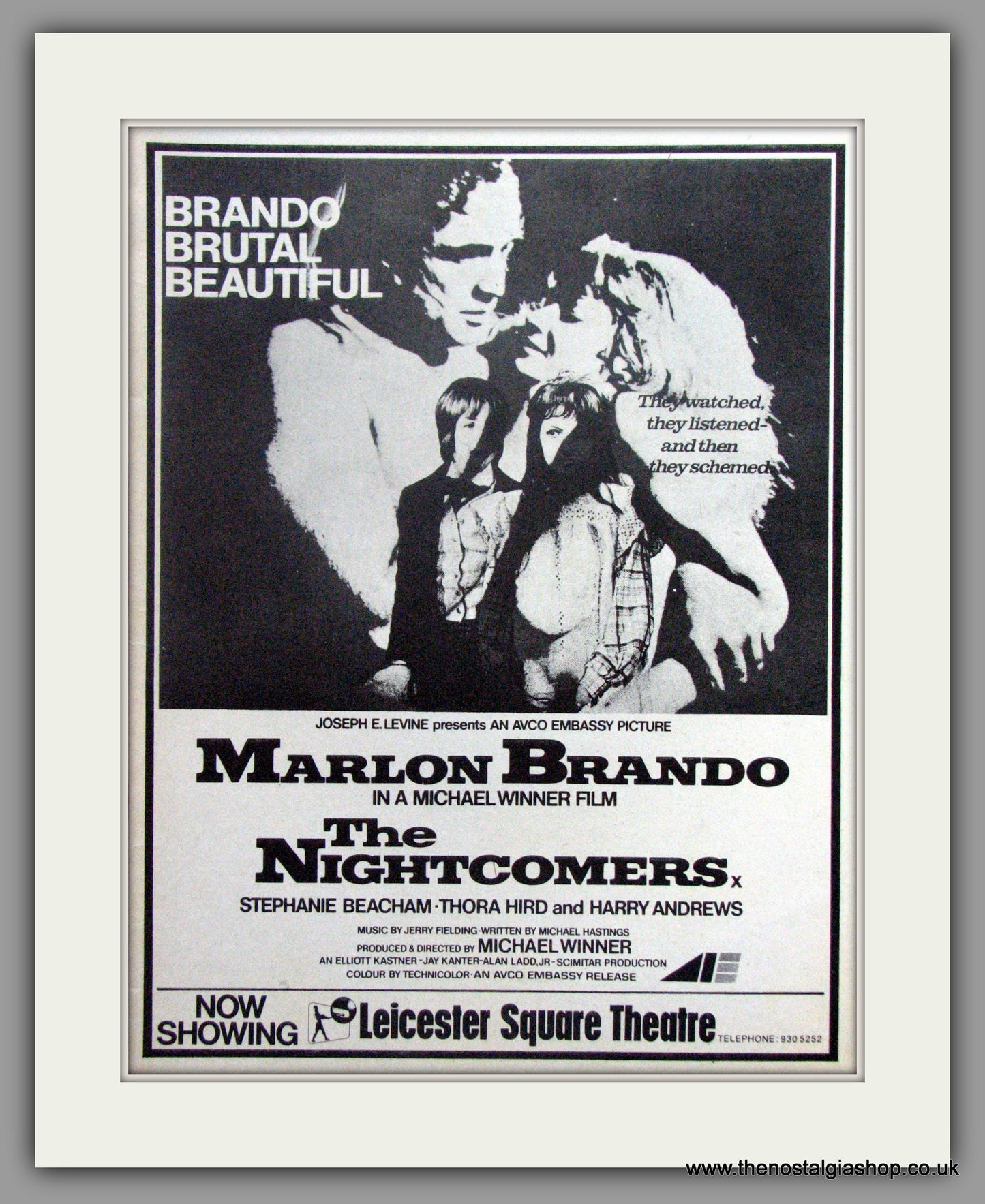 Nightcomers (The). Vintage Advert 1972 (ref AD51269)