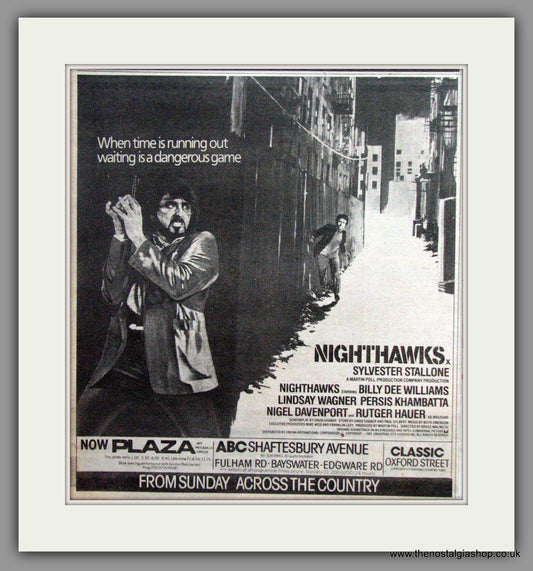 Nighthawks. Vintage Advert 1981 (ref AD51274)