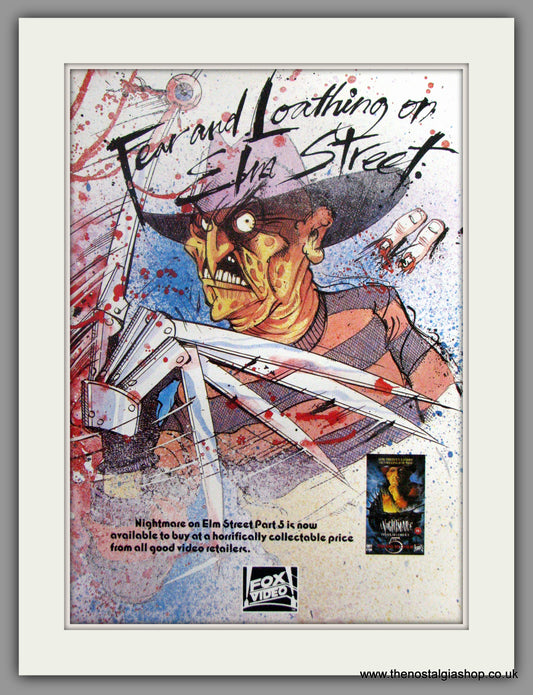 Nightmare On Elm Street Part 5. Vintage Advert 1991 (ref AD51279)