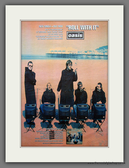 Oasis. Roll With It. Original Vintage Advert 1995 (ref AD13185)