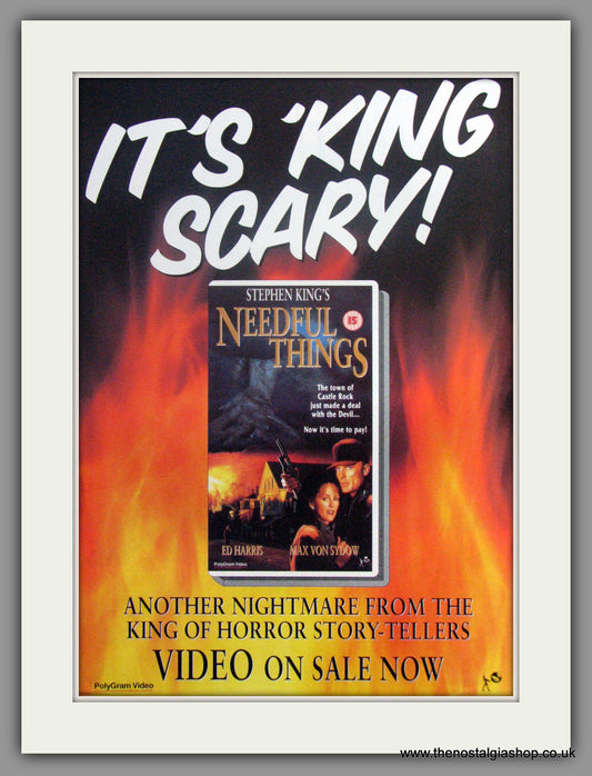 Needful Things. Vintage Advert 1993 (ref AD51284)
