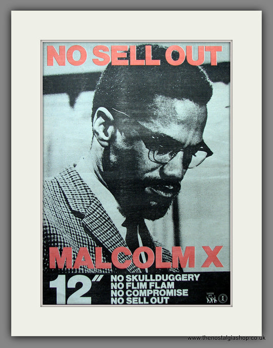 Malcolm X. Vintage Advert 1984 (ref AD13193)