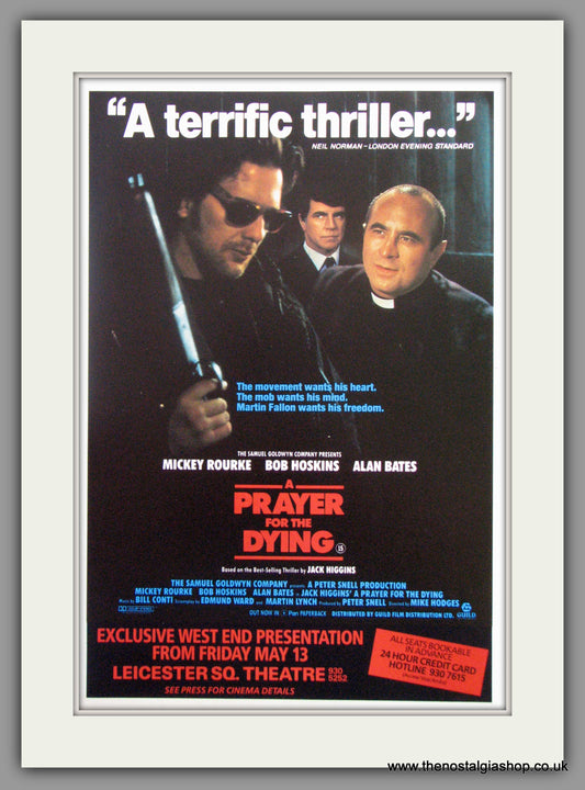 A Prayer For The Dying. Original Advert 1987 (ref AD51389)