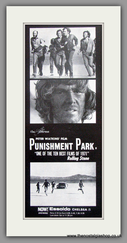 Punishment Park. Original Advert 1972 (ref AD51395)