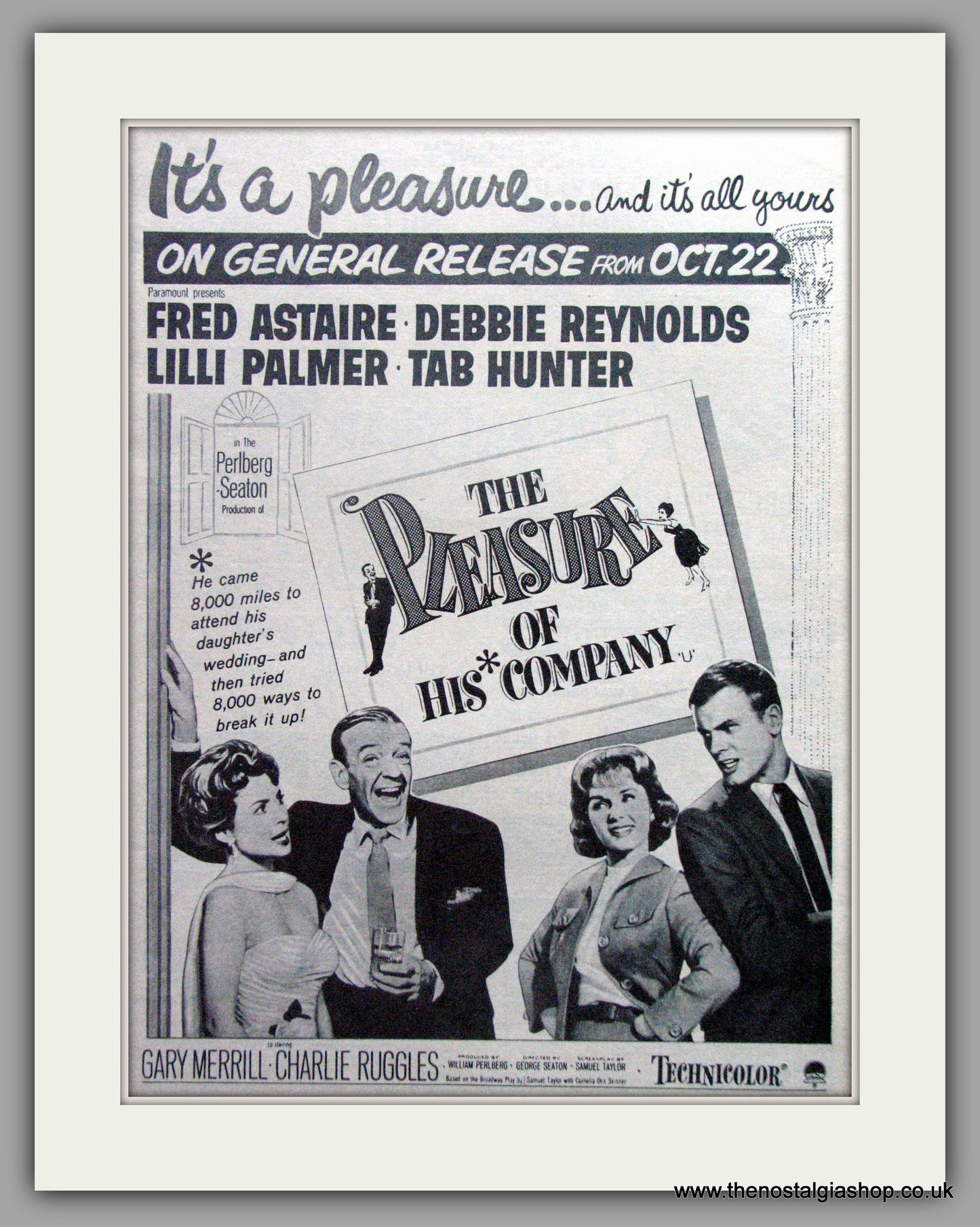 Pleasure Of His Company (The). Original Advert 1961 (ref AD51397)