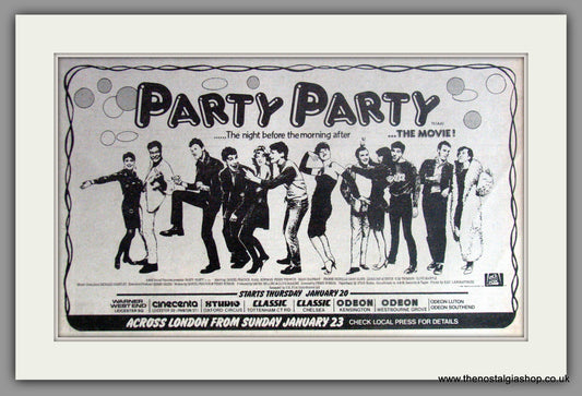 Party Party. Original Advert 1983 (ref AD51403)