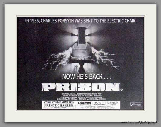 Prison. Original Advert 1988 (ref AD51404)