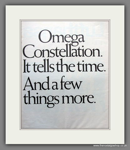Omega Constellation Chronometer Watch.  Original Advert 1970 (ref AD300123)