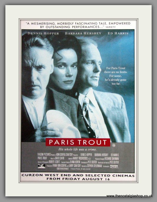 Paris Trout. Original Advert 1991 (ref AD51449)