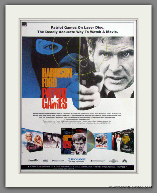 Patriot Games. Original Advert 1994 (ref AD51453)