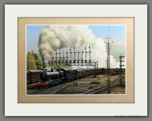 South African Railways. Cape Town, 1920's. Baldwin No.1799. Mounted Railway Print.